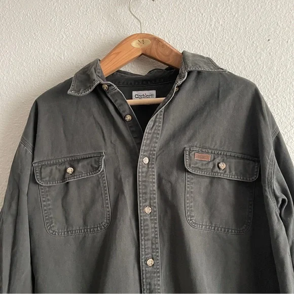 Carhartt Oakman Cotton Work Shirt - Picture 3 of 9